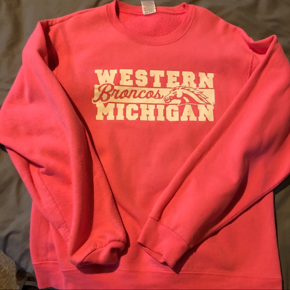 Pink WMU Sweatshirt Medium